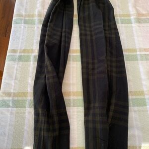 Black Plaid Scarf